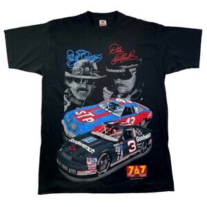7&7 Winston Cup Champions Shirt Dale Earnhardt - Richard Petty Large Tee A0251
